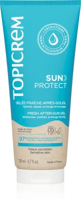 Topicrem Sun Protect Fresh After-Sun Gel - Охлаждающий гель после загара, 200 мл