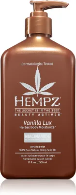 Молочко для тела HEMPZ Vanilla Lux увлажняющее, с ванильным ароматом