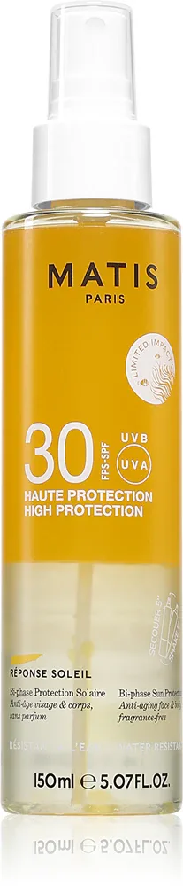 MATIS Paris Réponse Soleil Bi-phase Protection Solaire SPF30 - Сухое масло для загара SPF 30, 150 мл