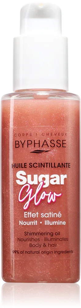 BYPHASSE Sugar Glow - Блестящее масло для тела и волос, 100 мл