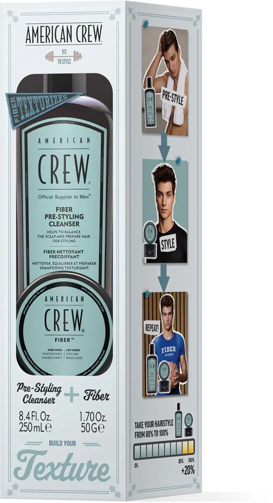 American Crew Fiber Duo - Giftset - Подарочный набор для волос, 1 шт