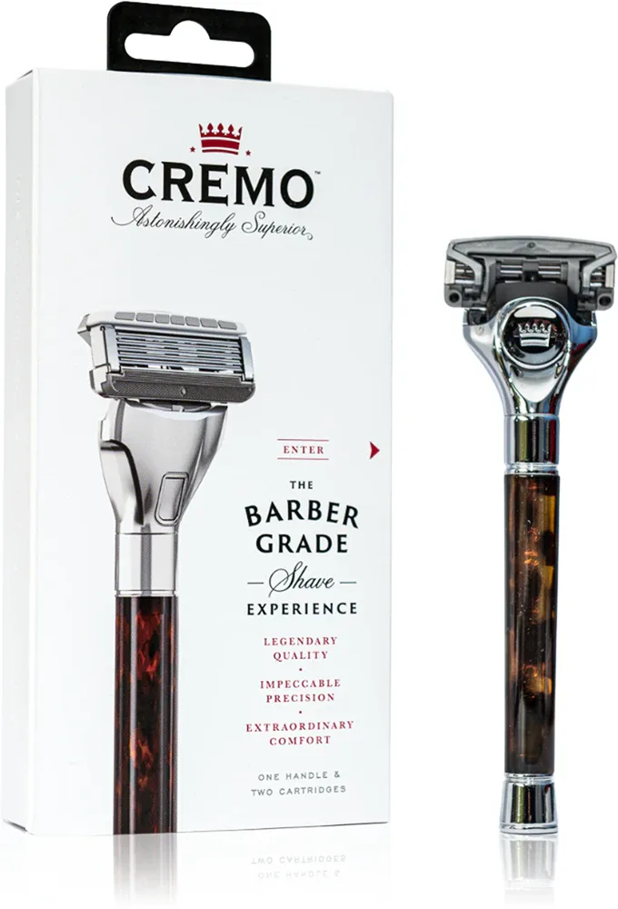 Станок для бритья Cremo The Barber Grade мужской, со сменными лезвиями в комплекте