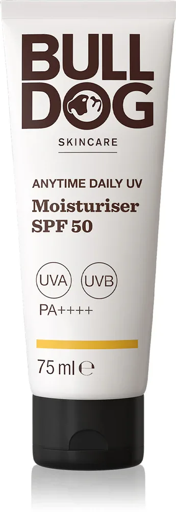 Bulldog Anytime Daily UV Moisturiser - Увлажняющий крем SPF 50, 75 мл