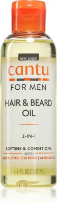 CANTU Men Hair & Beard Oil - Питательное масло для волос и бороды для мужчин, 100 мл