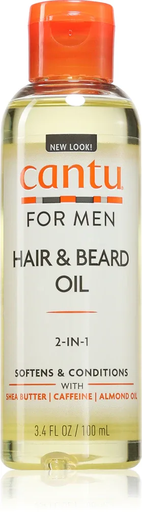 CANTU Men Hair & Beard Oil - Питательное масло для волос и бороды для мужчин, 100 мл