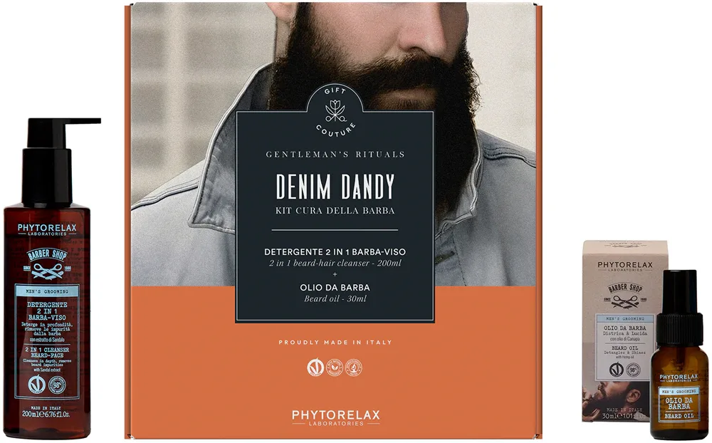 Phytorelax Laboratories Men's Grooming Denim Dandy - Подарочный набор для ухода за бородой