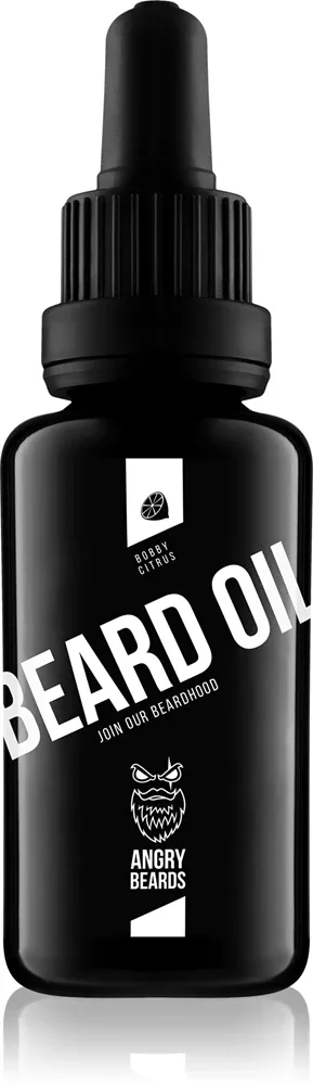Масло для бороды Angry Beards Bobby Citrus Beard Oil увлажняющее, с цитрусовым ароматом, 30 мл