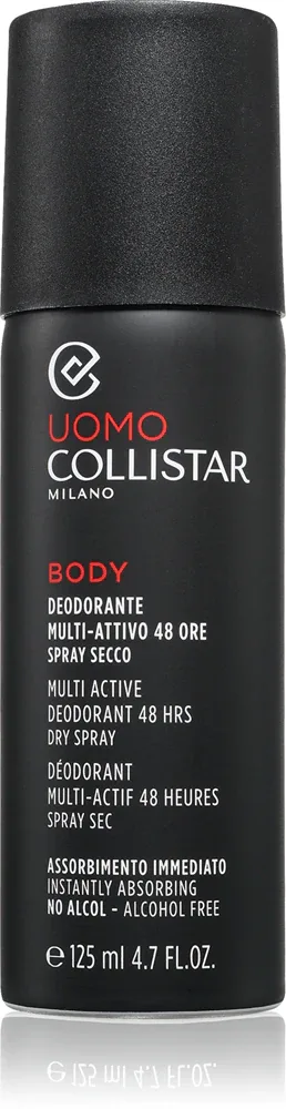 Collistar Multi-Active Deodorant 48hrs Dry Spray - Освежающий дезодорант в спрее для мужчин, 125 мл
