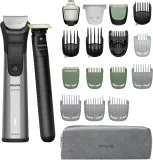 Триммер многофункциональный Philips Series 9000 MG9557/15 20 в 1, с широким лезвием и насадкой OneBlade, 1 шт + Philips One Blade Face — фото 1
