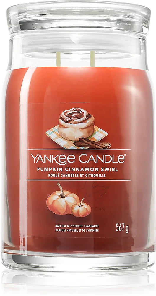 Yankee Candle Pumpkin Cinnamon Swirl - душистая свеча
