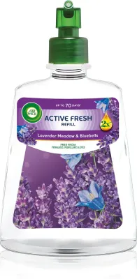 Освежитель воздуха Air Wick Active Fresh Lavender Meadow Bluebells цветочный, сменный блок, 228 мл