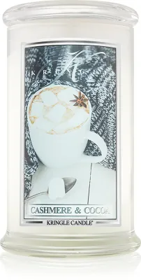 Kringle Candle Cashmere & Cocoa - душистая свеча, 624 г