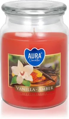 BISPOL Vanilla & Amber - душистая свеча, 500 мл