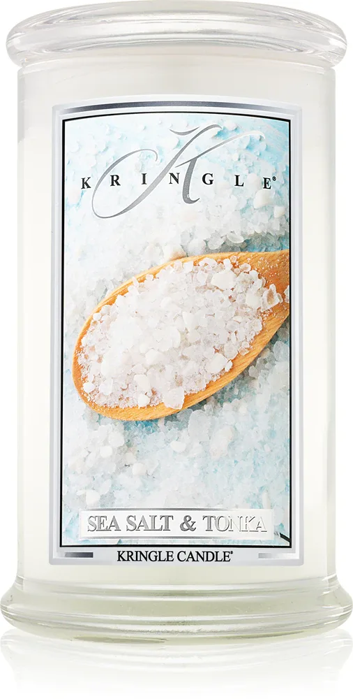 Kringle Candle Sea Salt & Tonka - душистая свеча, 624 г