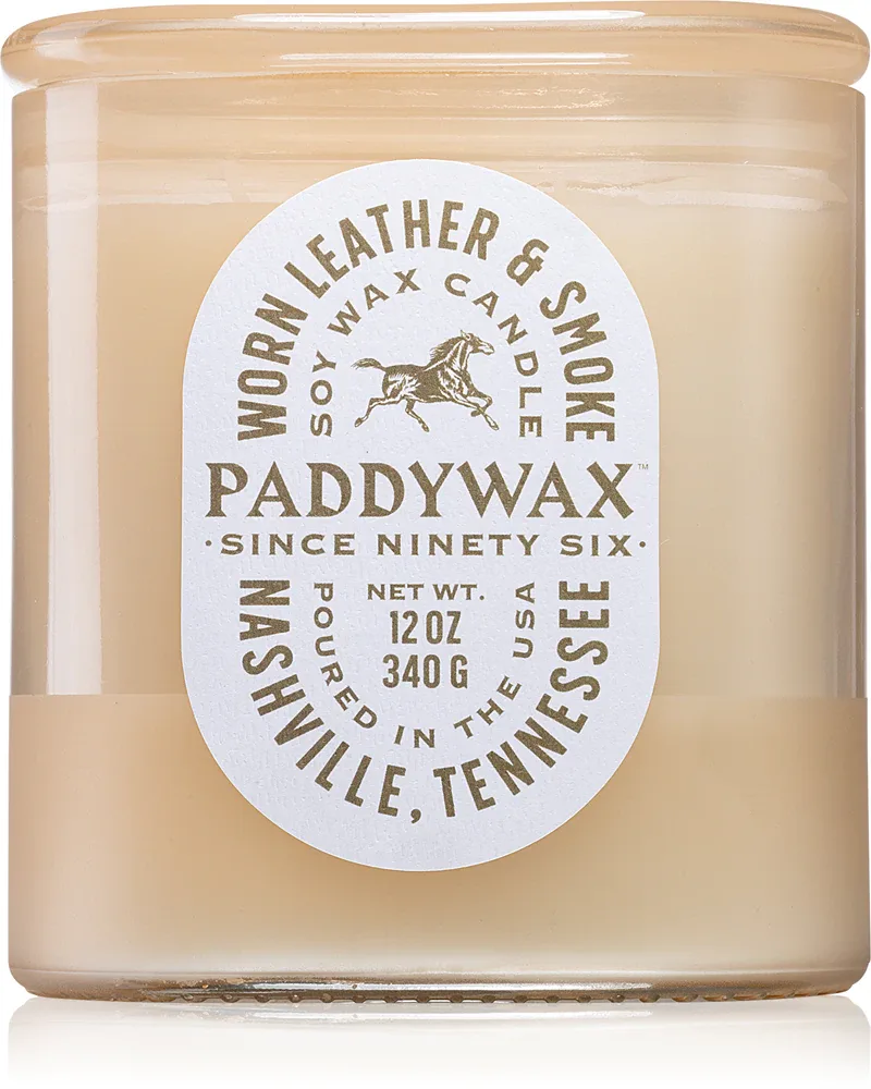 Paddywax Vista Worn Leather & Smoke - духовая свеча, 340 г