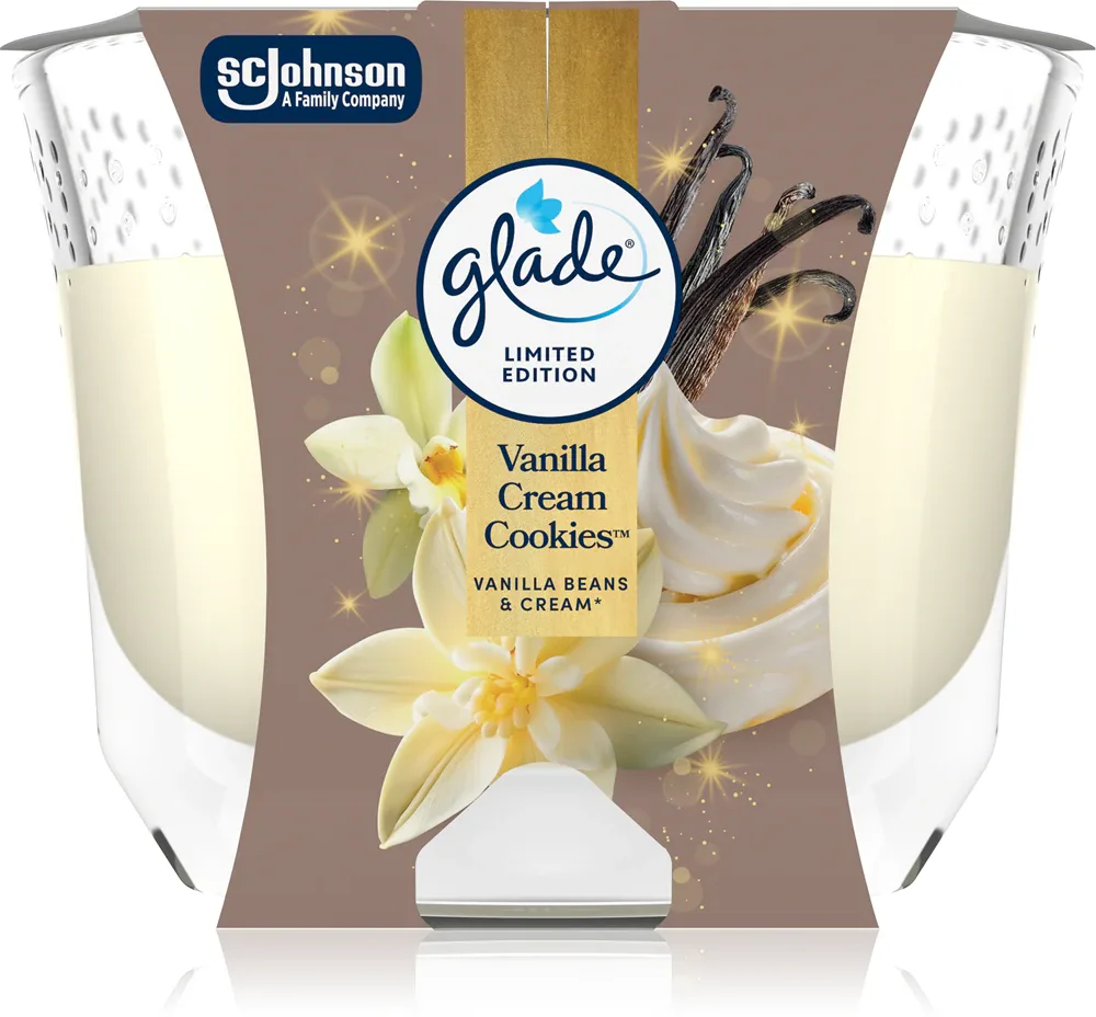 GLADE Vanilla Cream Cookies - Ароматическая свеча, 204 г