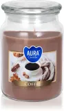 Свеча ароматическая BISPOL Premium Line Coffee осенний аромат, хлопковый фитиль, 500 г — фото 1