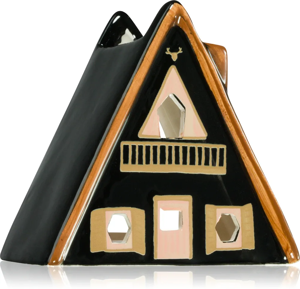 Набор ароматический Paddywax Ceramic Houses Nordic Cabin кадило и чайная свеча, восточный аромат, 1 шт