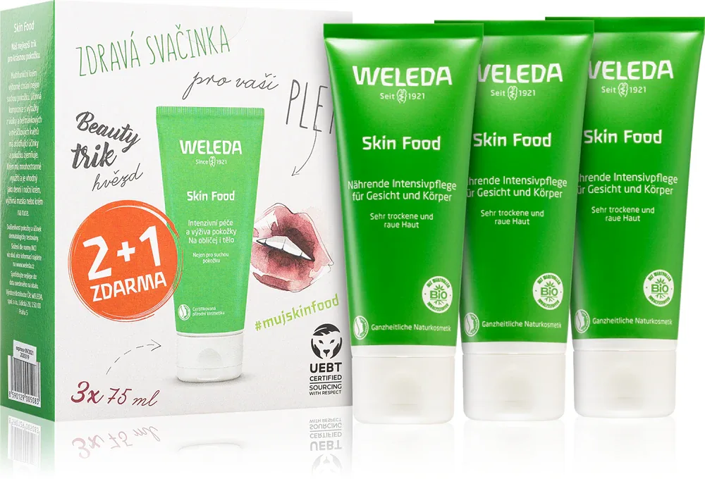 Weleda Skin Food - Универсальный питательный крем с травами для очень сухой кожи, 3 мл