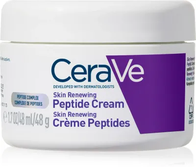CeraVe Skin Renewing Peptide Night Cream - восстанавливающий ночной крем для лица, восстанавливающий плотность кожи, 48 г