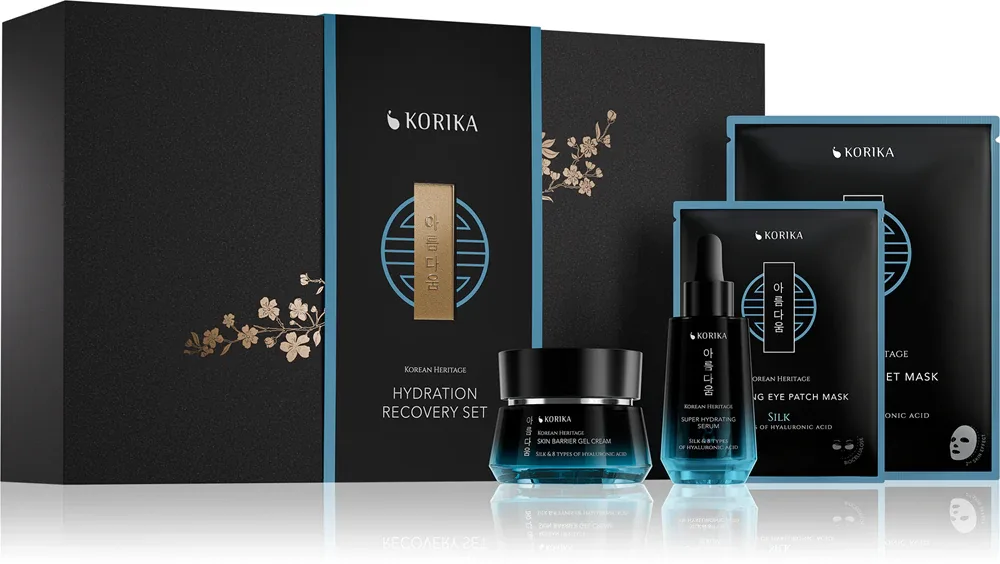 KORIKA Korean Heritage Hydration Recovery Set - Подарочный набор интенсивного увлажнения, 4 шт
