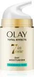 Olay Total Effects 7 in 1 Day Moisturiser - Увлажняющий крем для лица против старения кожи на день, 50 мл — фото 1