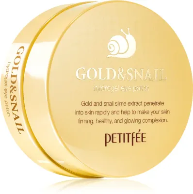 Petitfée Gold & Snail - Гидрогелевая маска вокруг глаз с экстрактом улиточного слизи, 60 шт