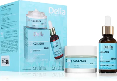 Delia Cosmetics Collagen Set - Подарочный набор для лица, шеи и декольте, 80 мл