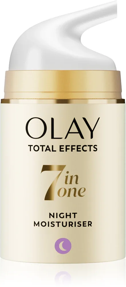 Olay Total Effects 7 in 1 Night Moisturiser - Увлажняющий ночной крем против старения кожи, 50 мл
