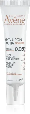 Avène Hyaluron Activ Procedure Micro-Lift Eye & Lip Cream 0.05% Retinal - Лифтинг-крем с ретинолом, 15 мл