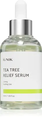 iUnik Tea Tree - в контексте того, что это сыворотка для лица: успокаивающая сыворотка для лица для чувствительной кожи с склонностью к высыпаниям, 50 мл