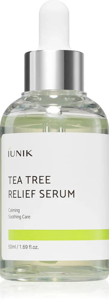 iUnik Tea Tree - в контексте того, что это сыворотка для лица: успокаивающая сыворотка для лица для чувствительной кожи с склонностью к высыпаниям, 50 мл