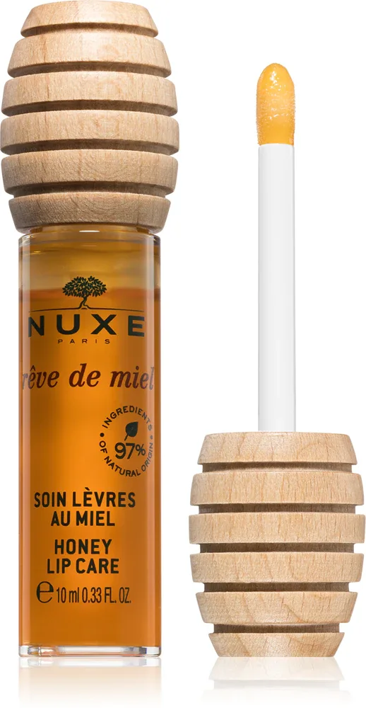 Nuxe Rêve de Miel Honey Lip Care - Питательный бальзам для губ в подарочной упаковке, 10 мл