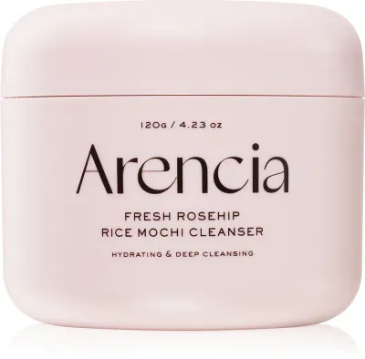 Arencia Fresh Rosehip Rice Mochi Cleanser - Питательный очищающий бальзам для осветления и увлажнения, 120 г