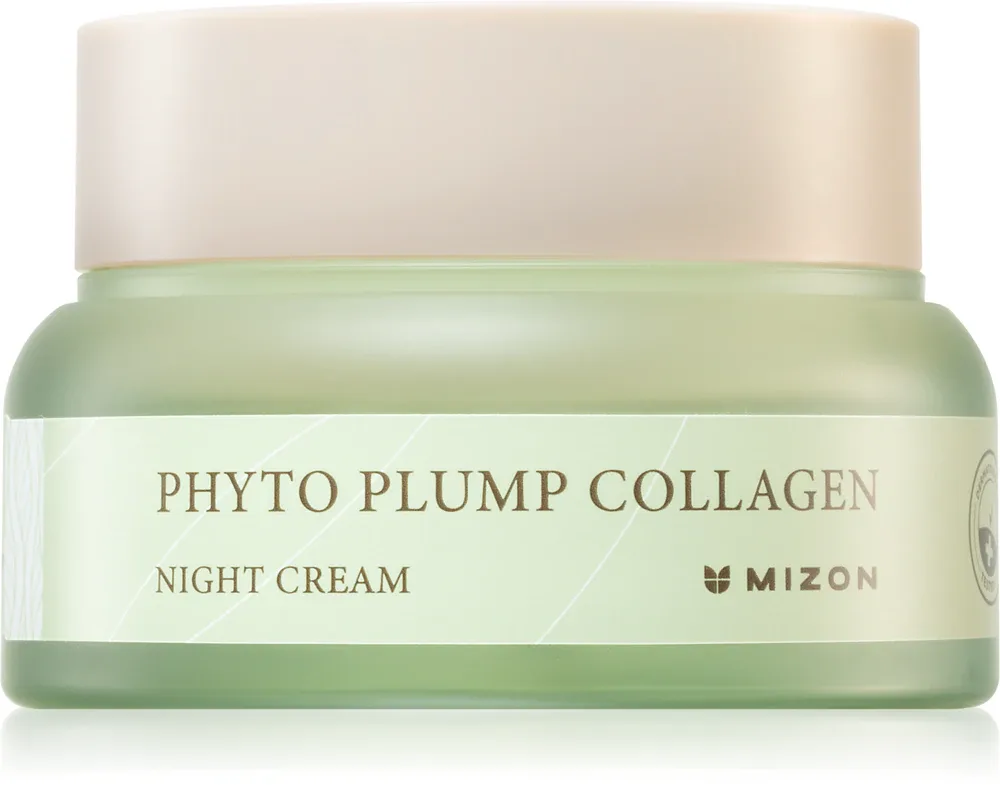 Mizon Phyto Plump Collagen - Увлажняющий ночной антивозрастной крем с успокаивающим действием, 50 мл