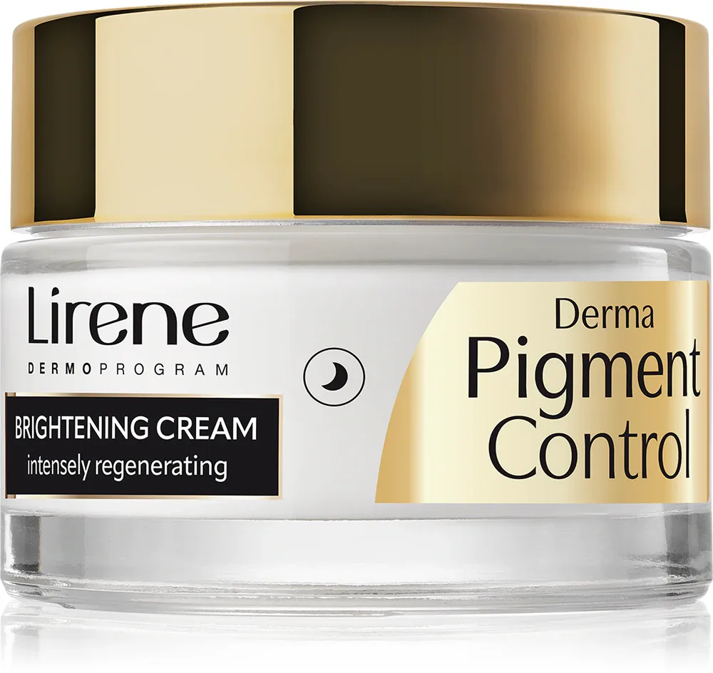 Lirene Derma Pigment Control Brightening Night Cream - осветляющий ночной крем для кожи с пигментными пятнами, 50 мл