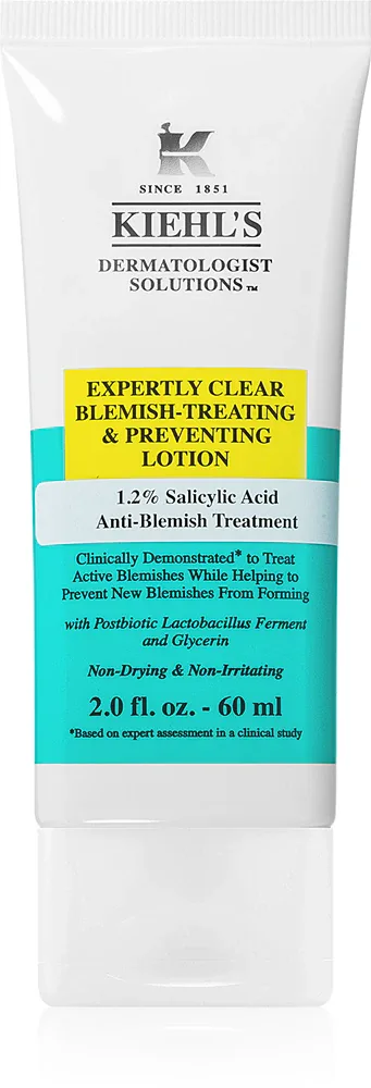 Kiehl's Dermatologist Solutions Expertly Clear Blemish-Treating & Preventing Lotion - Крем для лица для проблемной кожи, 60 мл