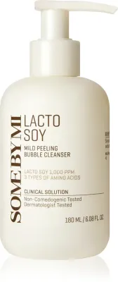 Some By Mi Lacto Soy Mild Bubble Peeling Cleanser - Нежный очищающий пилинг для чувствительной кожи, 180 мл