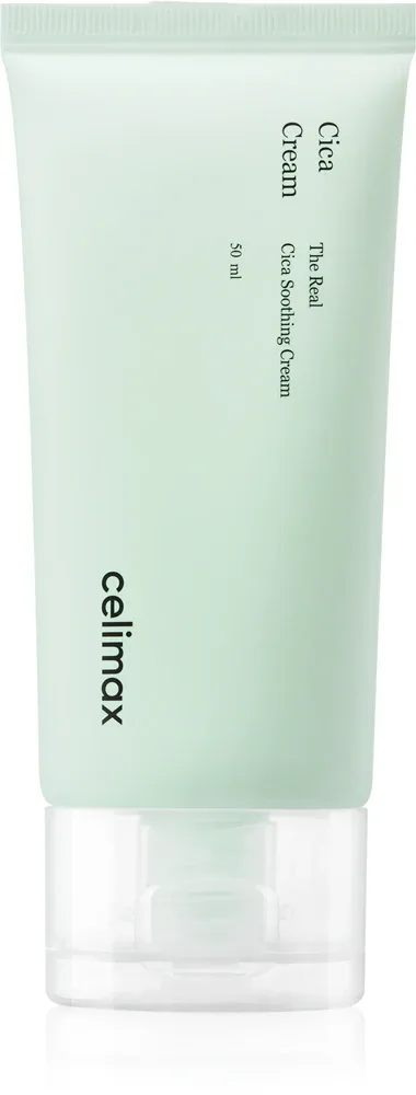 celimax The Real Cica Soothing Cream - легкий успокаивающий крем с гелевой текстурой, 50 мл