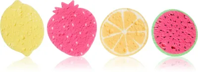 Спонжи очищающие для лица I Heart Revolution Fruity Face многоразовые, для деликатного пилинга, 8 шт