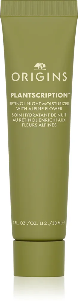 Origins Plantscription™ Retinol Night Moisturizer With Alpine Flower - Увлажняющий ночной крем с ретинолом, 30 мл