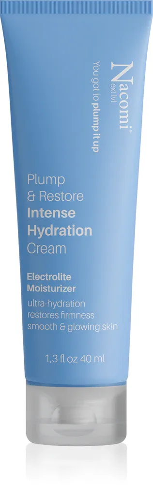 Nacomi Next Level Plump & Restore - Восстанавливающий увлажняющий крем для лица для эффекта осветления и смягчения кожи, 40 мл