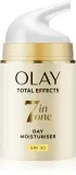 Olay Total Effects 7 in 1 Day Moisturiser - Увлажняющий крем для лица против старения кожи на день SPF 30, 50 мл — фото 1