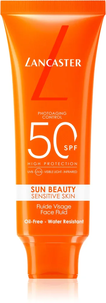 Lancaster Sun Sensitive Oil-Free Milky Fluid - Солнцезащитный флюид для лица SPF 50, 50 мл