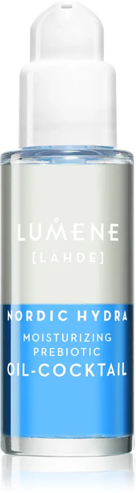 Lumene Nordic Hydra [LÄHDE] Moisturizing Prebiotic Oil-Cocktail - в контексте того, что это сыворотка для лица: двухфазная сыворотка для сухой и обезвоженной кожи, 30 мл