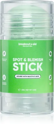 breakout + aid Spot & Blemish Stick - Маска для лица с каолином для проблемной кожи, 40 г