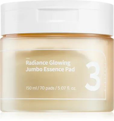 Numbuzin No. 3 Radiance Glowing Jumbo Essence Pad - Тоник для лица для осветления и увлажнения, 70 шт