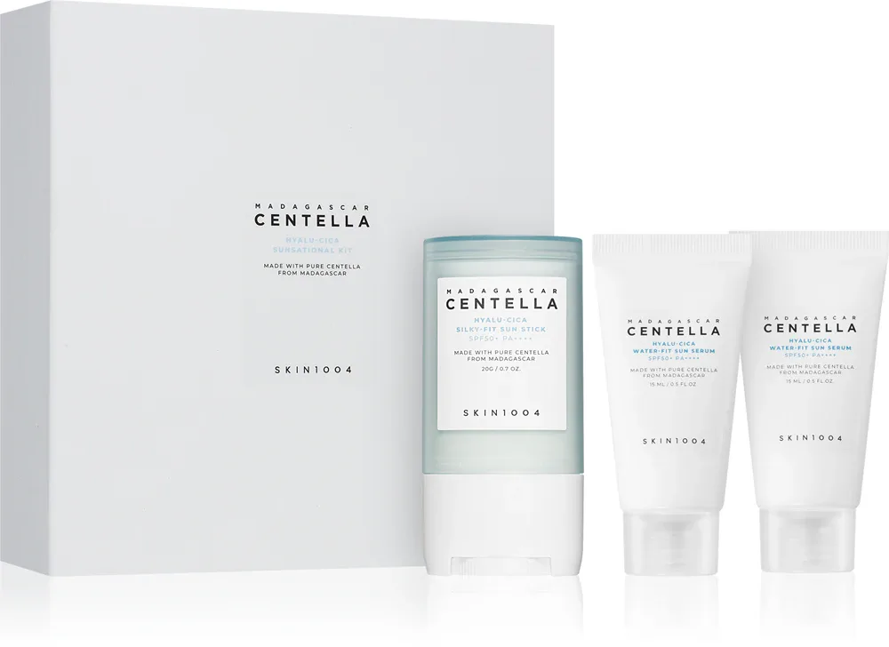 SKIN1004 Madagascar Centella Hyalu-Cica Sunsational Kit - Подарочный набор с высокой защитой от УФ-лучей