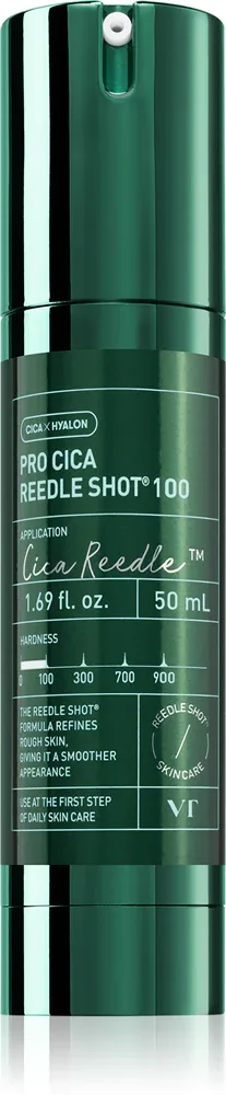VT Cosmetics Pro Cica Reedle Shot 100 - в контексте того, что это сыворотка для лица: успокаивающая сыворотка для лица для увлажнения и уплотнения кожи, 50 мл