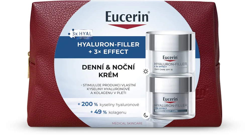 Eucerin Hyaluron-Filler + 3x Effect - набор для ухода за кожей лица на день и на ночь